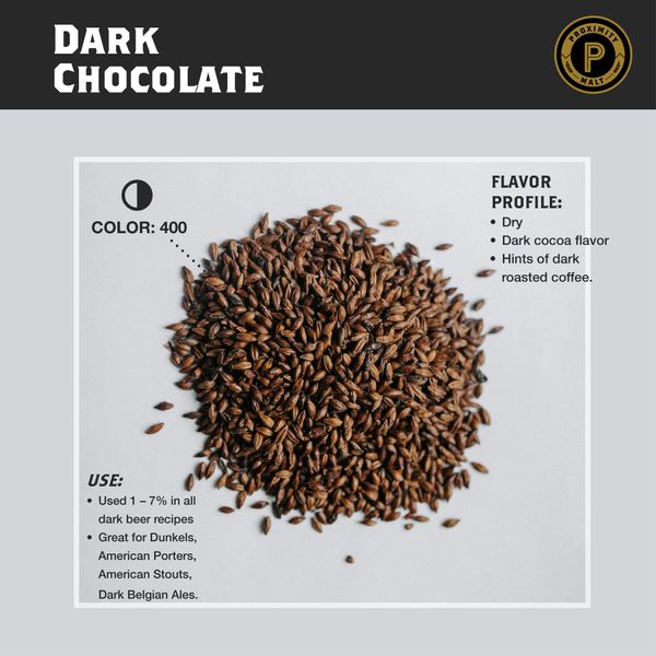 Dark Chocolate malt from 미국 supplied by proximity malt - Chocolate Malt 보리맥아