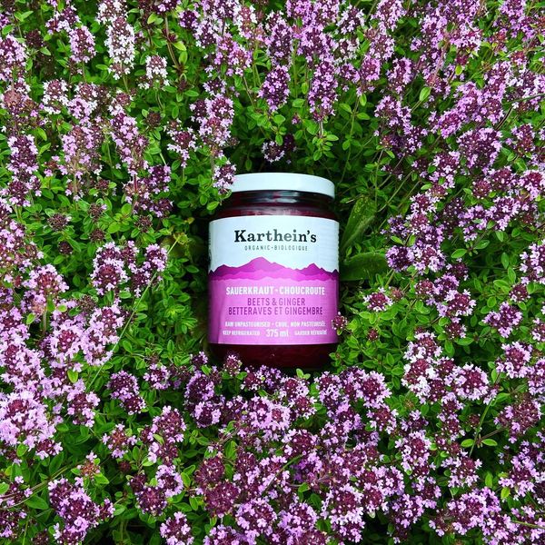 Sauerkraut beets & ginger from 캐나다 supplied by BÉLAND ORGANIC FOODS - raw unpasteurised 비트 가공품