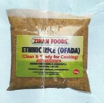 Ofada Rice from 나이지리아 supplied by Zikan foods - Brown 쌀