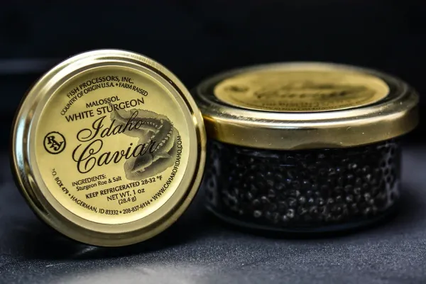 Sturgeon Roe from 미국 supplied by Fish Breeders of Idaho - Roe (=Caviar) 신선 철갑상어