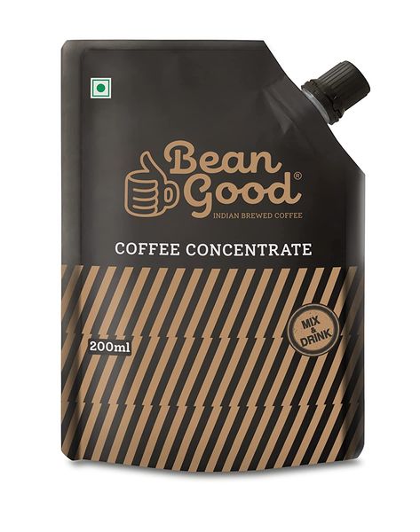 Bean Good Indian Brewed Coffee Concentrate - Serves 20 Cups – 200ml Instant South Indian Filter Coffee Decoction - 80% Coffee & 20% Chicory Blend - Just Add Hot Water / Milk / Sugar from 일본 supplied by CURE PHARMA - 100% 순수 인스턴트커피