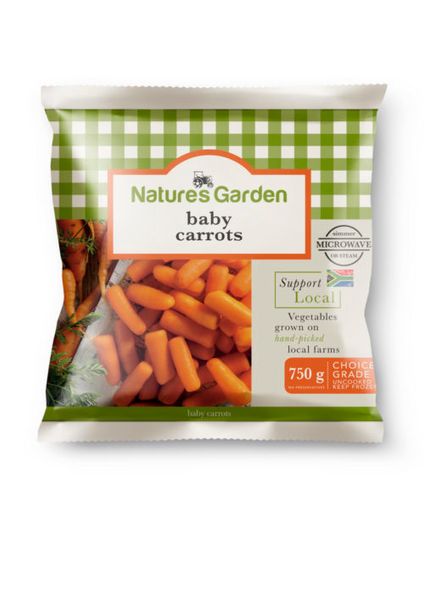 Baby Carrots from 남아프리카공화국 supplied by Nature's Garden - Modified Atmosphere Packaging (=MAP) 신선 당근