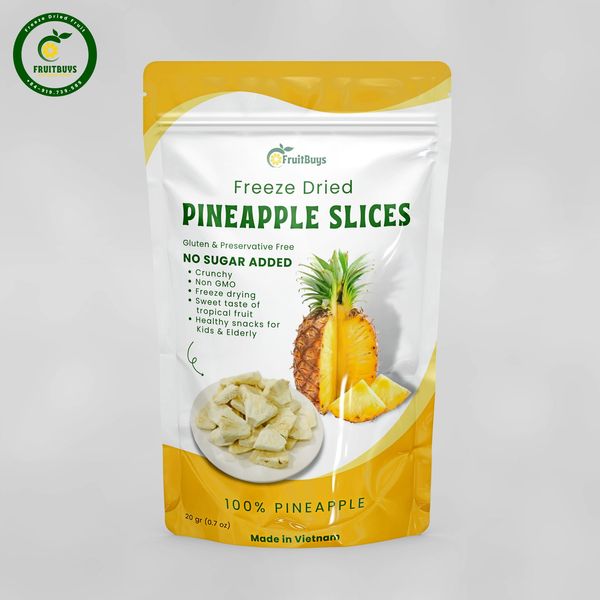 Freeze Dried Pineapple - FruitBuys Vietnam +84-919739589 from 베트남 supplied by FruitBuys Vietnam - As per customer's request 말린 파인애플