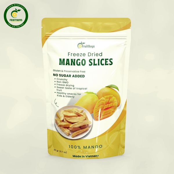 Freeze Dried Mango from 베트남 supplied by FruitBuys Vietnam - PP Bags 말린 망고