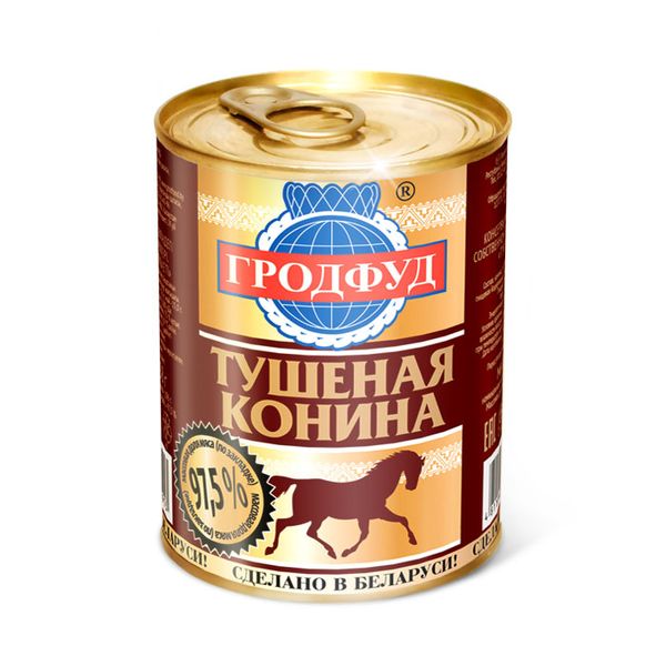 Canned Horse Meat from 벨라루스 supplied by KVINFOOD, LLC - Easy Open 말고기 가공품