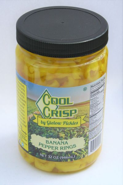 Banan Pepper Rings from 미국 supplied by Gielow Pickles, Inc. - Preserved - Pickled 통조림 또는 병에 든 고추