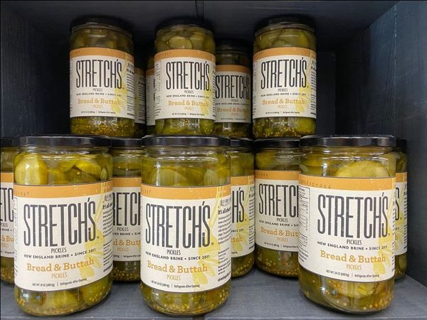 Pickled Cucumber from 미국 supplied by Stretchs Pickles - Sliced 오이 가공품