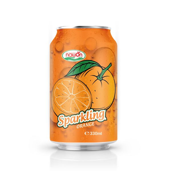 330ml NAWON Sparkling Orange Juice Drink from 베트남 supplied by Nawon Food and Beverage Company Limited - Non-GMO 탄산음료류