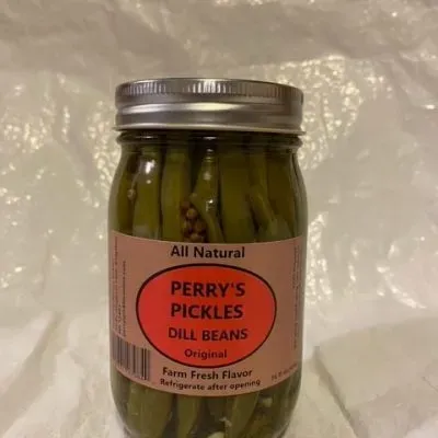 Pickled Green Beans from 미국 supplied by Perry's Pickles - Jar 생두 가공품