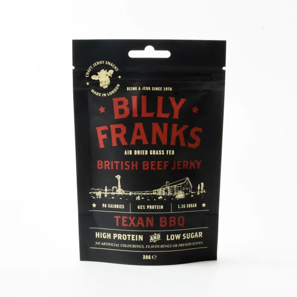 Texan BBQ Beef Jerky from United Kingdom supplied by Billy Franks - Dried Beef Jerky