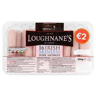 Loughnanes 16 Irish Skinless Sausages from 아일랜드 supplied by Sean Loughnane (Galway) Limited - Pork Sausage 소시지