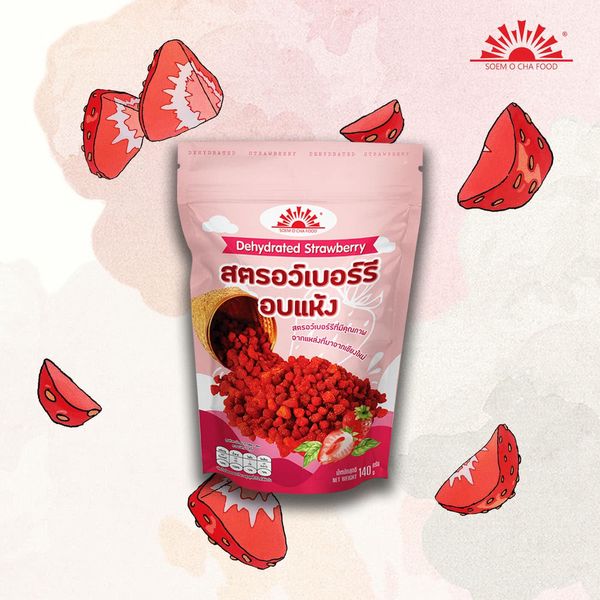 Dehydrated Strawberry from 태국 supplied by Serm Ocha Foods Co., Ltd. - Dried 말린 딸기