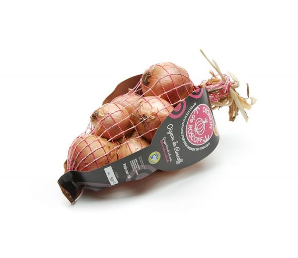 Pink Roscoff Onion AOC from France supplied by Genusshandwerker GmbH & Co. KG - Rosé de Roscoff (=Pink Roscoff Onion) Fresh Onion