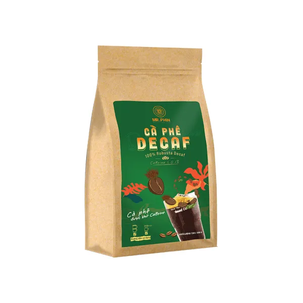 Decaf Robusta Coffee 500g from 베트남 supplied by Phuong Vy Coffee Tea Company Limited - 디카페인 볶은 원두
