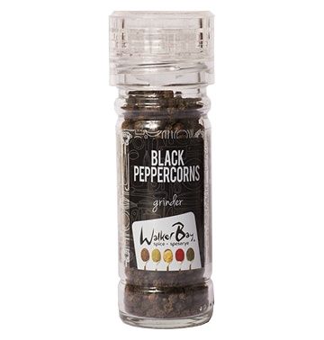 Black Pepper from South Africa supplied by Walker Bay Spice - Ground (=Crushed=Cracked) Whole Black Peppercorn