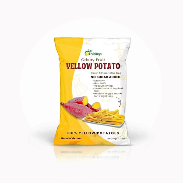 Yellow Sweet Potato Chips - FruitBuys Vietnam +84-919739589 from Vietnam supplied by FruitBuys Vietnam - Chips