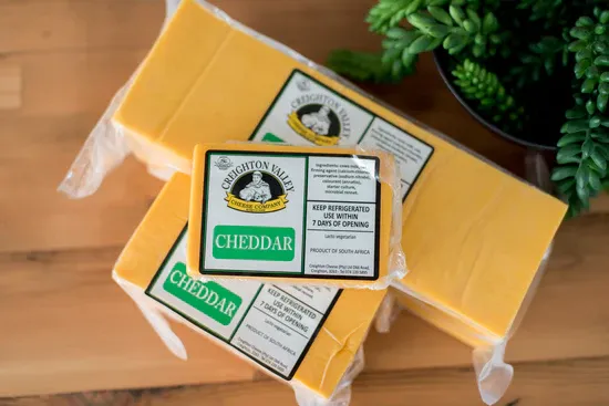 Cheddar Cheese from 남아프리카공화국 supplied by Creighton Cheese Company - Organic 체다 치즈