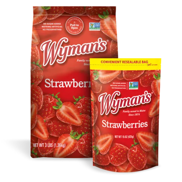 Strawberries from 캐나다 supplied by Jasper Wyman And Son Canada - Vacuum Packed 냉동 딸기