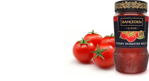 Cherry Tomato jam from 튀르키예 supplied by Bahceden - Jar 통조림 또는 병에 든 토마토