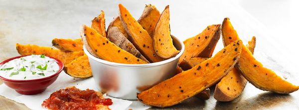 Sweet Potato Wedges from 영국 supplied by David Wood Baking Limited - Potato Wedges 감자 스낵