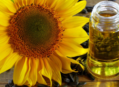 Sunflower Oil from 폴란드 supplied by Grandex - Glass Jar (=Glass Bottle) 정제 해바라기유