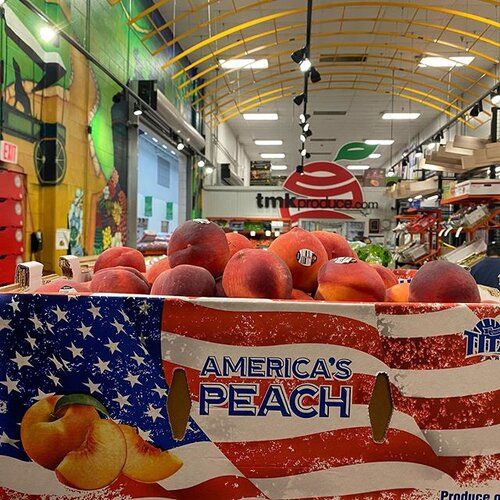 Peach from 미국 supplied by TMK PRODUCE - Red Flesh 신선 복숭아