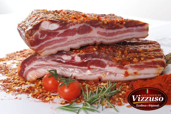 Bacon- Pancetta from 이탈리아 supplied by Salumificio Vizzuso - Frozen 베이컨