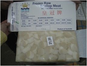 Frozen Scallop Meat from 홍콩 supplied by Wai Fat Seafood International Limited - Meat Only (=Shelled=Shucked) 냉동 가리비