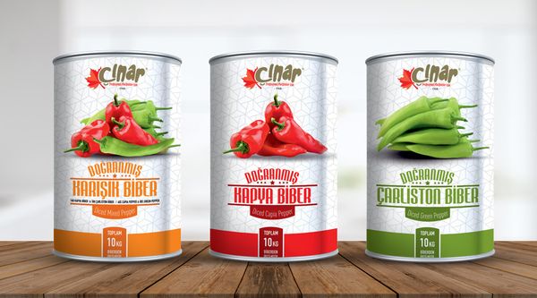Canned pepper from 튀르키예 supplied by Çınar Konserve - Sliced 통조림 또는 병에 든 고추