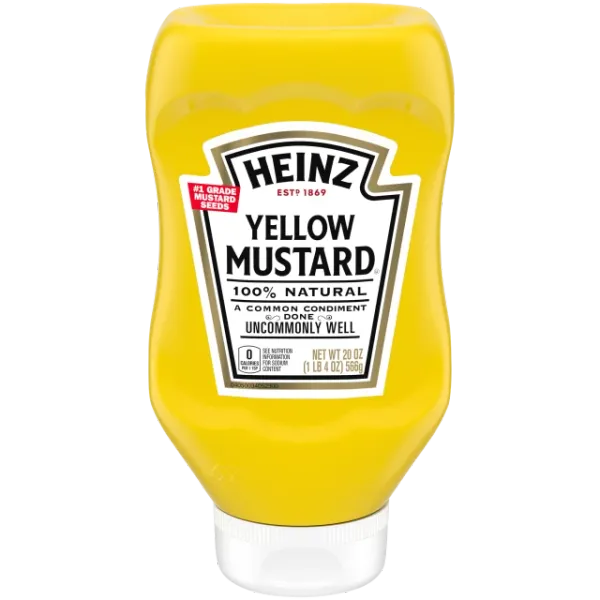 Mustard from 미국 supplied by H. J. Heinz Company, L.P. - Individually Wrapped (=IW) 머스터드 소스