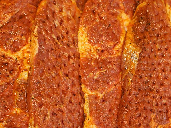 Marinated pork from 독일 supplied by Butcher Uth; Inh. Erik Döring - Steak 돼지고기 통조림