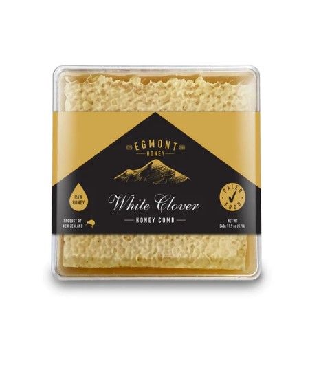 Raw Clover Honeycomb from 뉴질랜드 supplied by Egmont Honey Ltd. - Individually Wrapped (=IW) 꿀