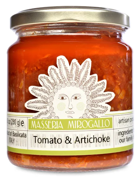 Tomato Sauce with Artichokes from Masseria Mirogallo from 미국 supplied by Market Hall Foods, Inc. - 빨간색 토마토소스