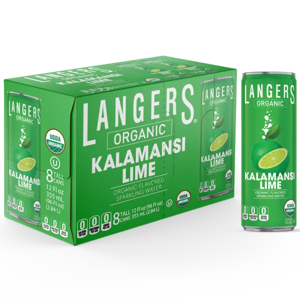Organic Flavored Sparkling Kalamansi Lime from 미국 supplied by Langer Juice Company - Carton Box (=Cardboard Box) 라임 주스