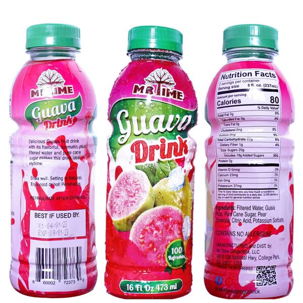 Guava drink from United States supplied by Mr. Time Ginger Kick. LLC - Pink Guava Guava Juice