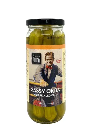 Pickled Okra from 미국 supplied by Bruce Julian Heritage Foods - Jar 오크라 가공품