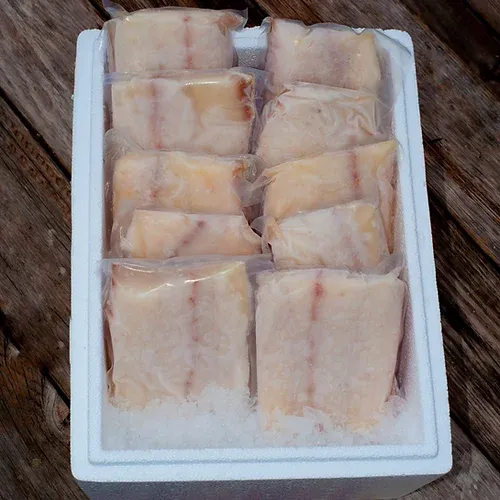 Halibut Fillet from 미국 supplied by Giovanni's Fish Market and Galley - Pacific Halibut (=Hippoglossus stenolepis =Alaskan halibut) 냉동 준치