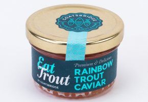 Trout Caviar from 아일랜드 supplied by Goatsbridge Rainbow Trout Farm - Glass Jar 캐비아