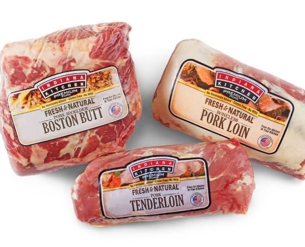 Pork Meat from 미국 supplied by Indiana Packers Corp. - Boneless (=Without Bone=Deboned) 신선 돼지고기 햄 및 목살