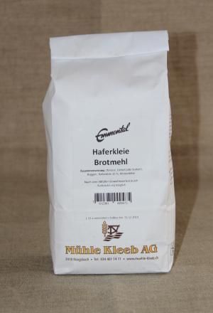 Oat Bran Bread Flour from Switzerland supplied by Kleeb Mill AG - White Oat Flour