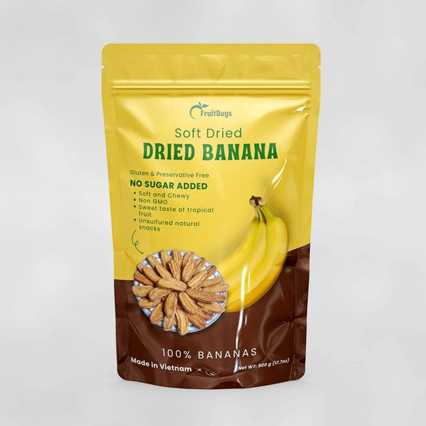 Dried Banana No Sugar Added - FruitBuys Vietnam +84-919739589 from Vietnam supplied by FruitBuys Vietnam - Dried Dried Banana