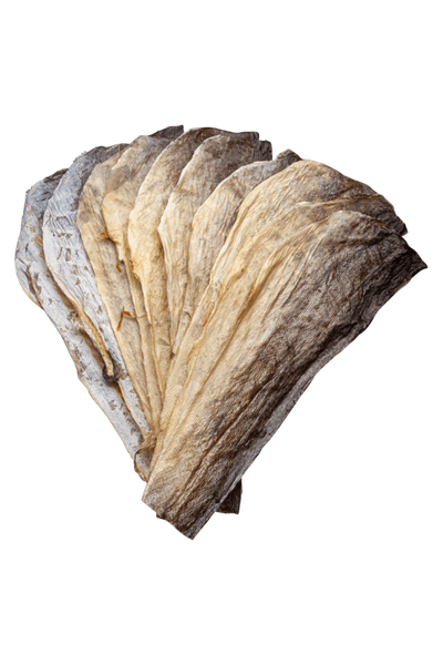 Stockfish Skins from 노르웨이 supplied by Hrogn AS - Bottarga Borealis - Dried 말린 대구