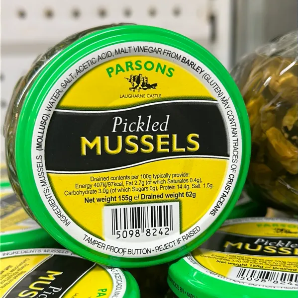 Pickled Mussels from 영국 supplied by Parsons Pickles. - Meat 홍합 통조림