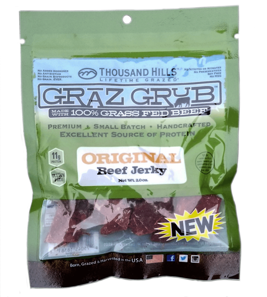 Grass Fed Original Beef Jerky from 미국 supplied by Thousand Hills - Jerky 소고기 가공품