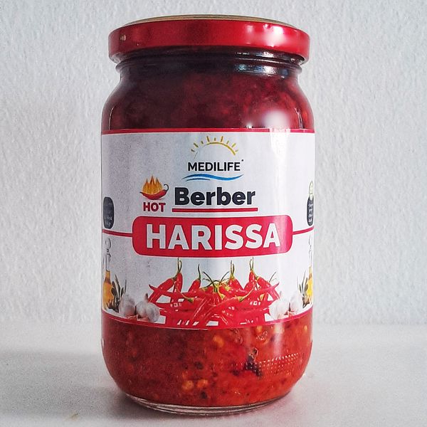 Barbarian Harissa Hot Sauce  350gr Glass Jar from 튀니지 supplied by MEDILIFE - 핫소스