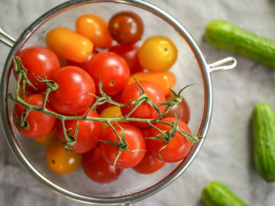 Cherry Tomato from 프랑스 supplied by Coopérative de la Ferme Saint André - Turning Red 신선 토마토