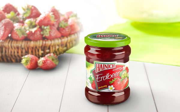 Strawberry Jam from 독일 supplied by HAINICH Konserven GmbH - Glass Jar (=Glass Bottle) 딸기잼