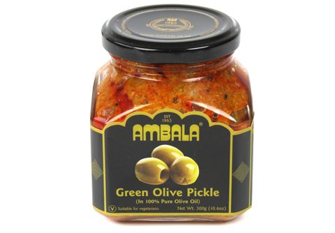 Green Olive Pickle from 영국 supplied by Ambala Foods - Jar 올리브 가공품