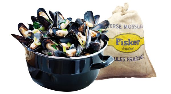 Mussel from 벨기에 supplied by Daniels Azuur - Mesh Bags (10kg) (=Net) 냉동 홍합