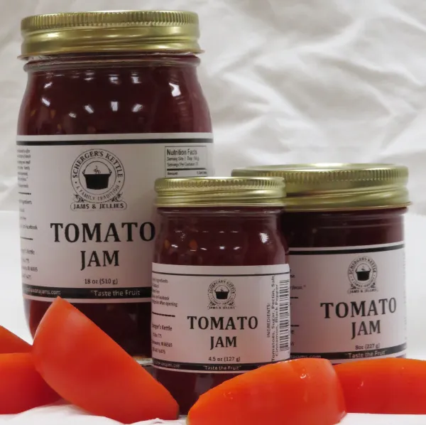 Tomato Jam from United States supplied by Scherger's Kettle Jams & Jellies - Preserved Canned or Jarred Tomato